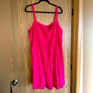 NWOT Old Navy Hot Pink Tiered Dress